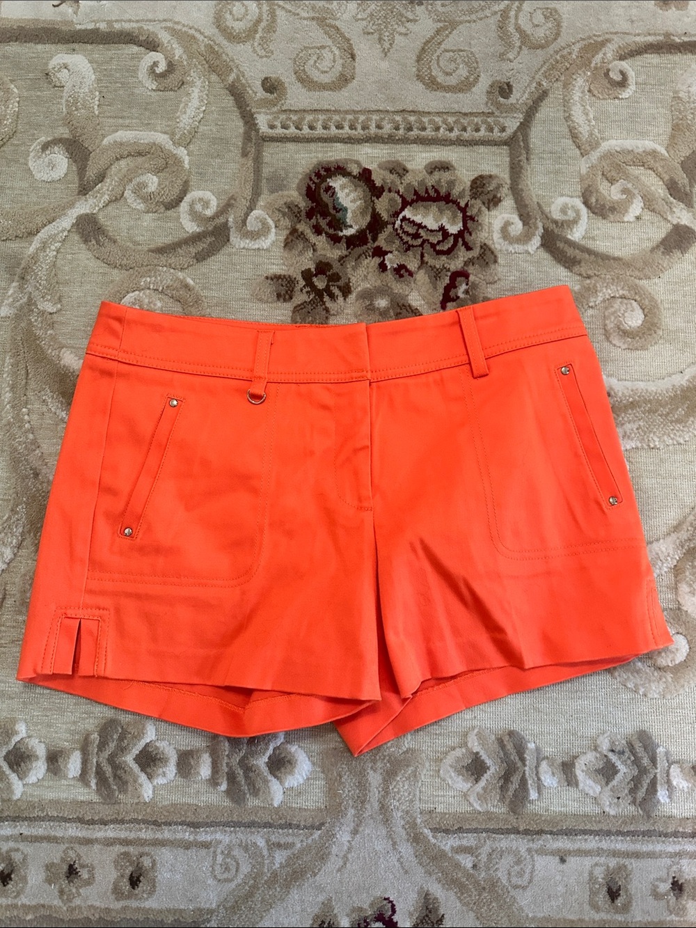 Cache Orange Women's Casual Shorts with Front Pockets
